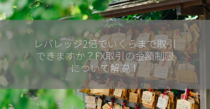 レバレッジ2倍でいくらまで取引できますか？FX取引の金額制限について解説！